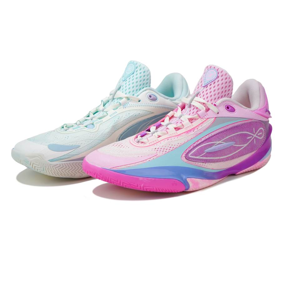 Li-Ning Li Ning Wade 808 5 ULTRA Low top Basketball Shoes Men's Blue Pink Mismatched