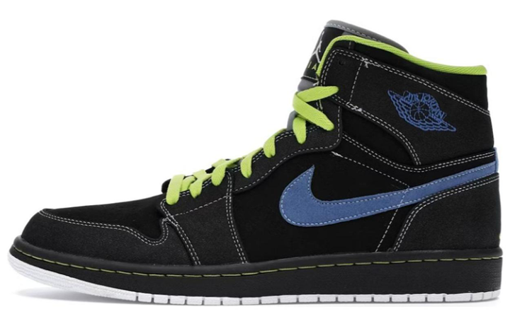 Jordan Jordan 1 Retro High Black Cyber Blue Sapphire