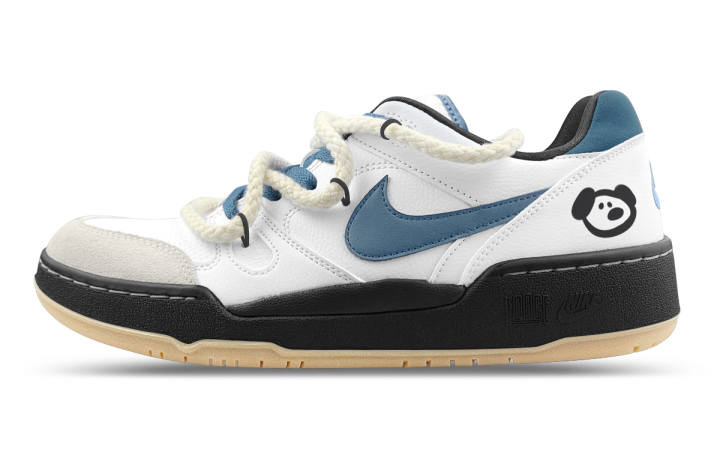 Nike Nike Full Force Low top Skateboard Shoes Men's Black White Blue