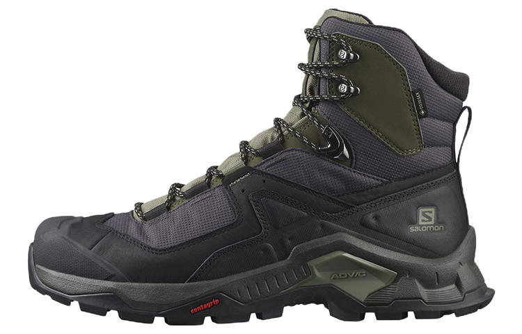 SALOMON Quest Element GORE TEX High top Hiking Shoes Men's Black Green