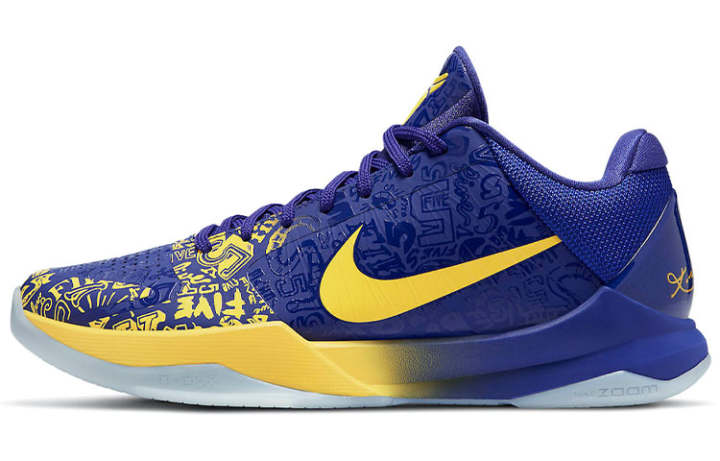 Nike Nike Zoom Kobe 5 Protro '5 Rings' Low top Basketball Shoes Unisex Blue Yellow