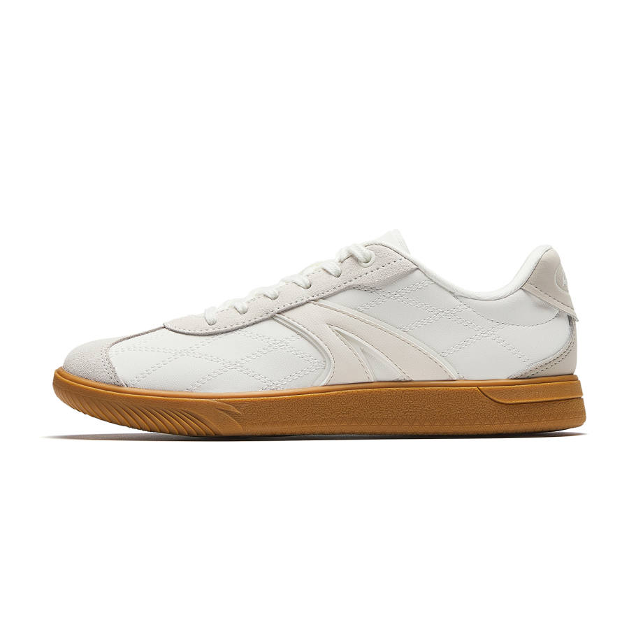 Anta TT Skateboard Shoes Women's Ivory White/Plain Mist Gray/Fish Belly White