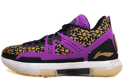 Li-Ning Li Ning WOW 5 Basketball Shoes Men's Low Top Purple