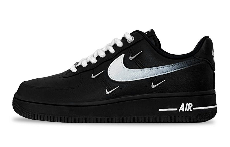 Nike Nike Air Force 1 Abrasion Resistant Abrasion Resistant Low top Skateboard Shoes Unisex Black