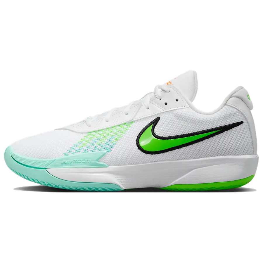 Nike Nike Air Zoom G.T. Cut Academy Abrasion Resistant Grip Low top Basketball Shoes Unisex White Green