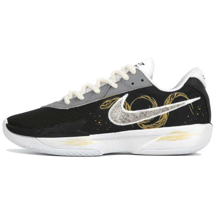 Nike Nike Air Zoom GT Cut Slip Resistant Abrasion Resistant Low top Basketball Shoes Unisex Black