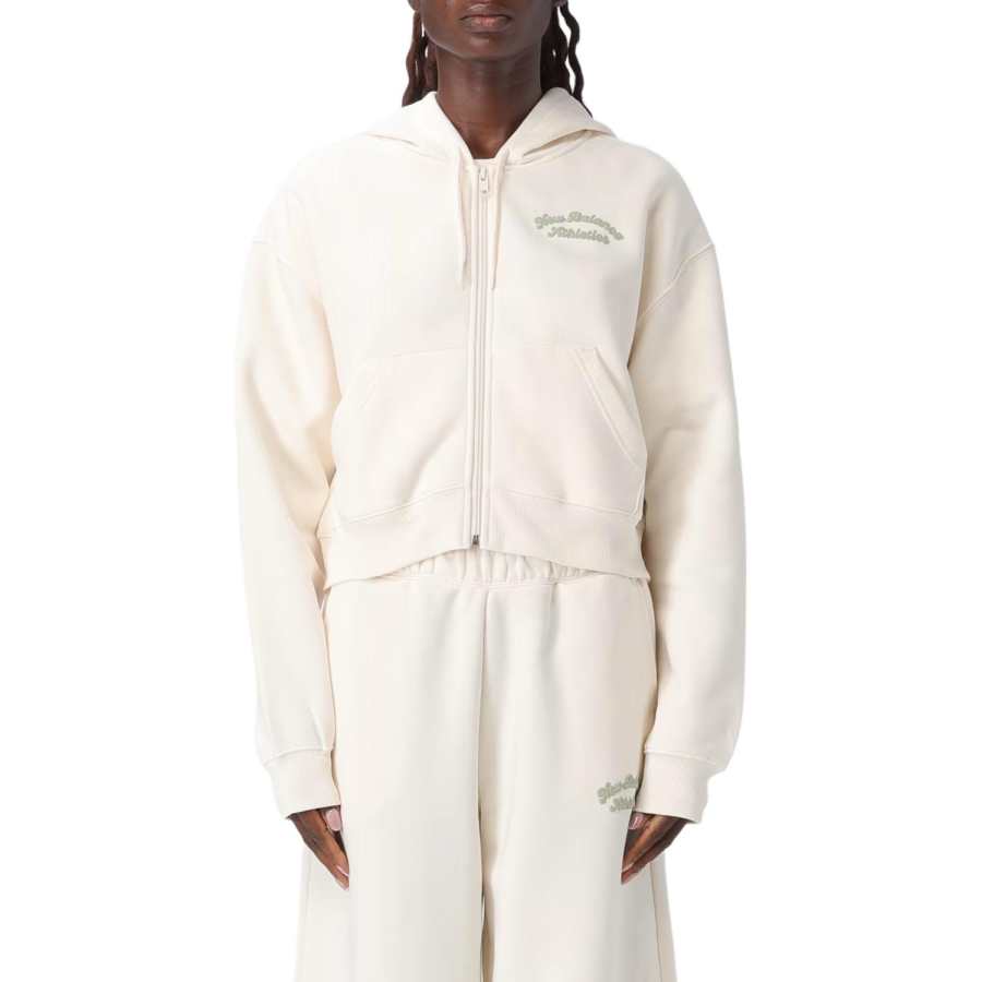 New Balance New Balance Logo Printed Zipped Hoodie