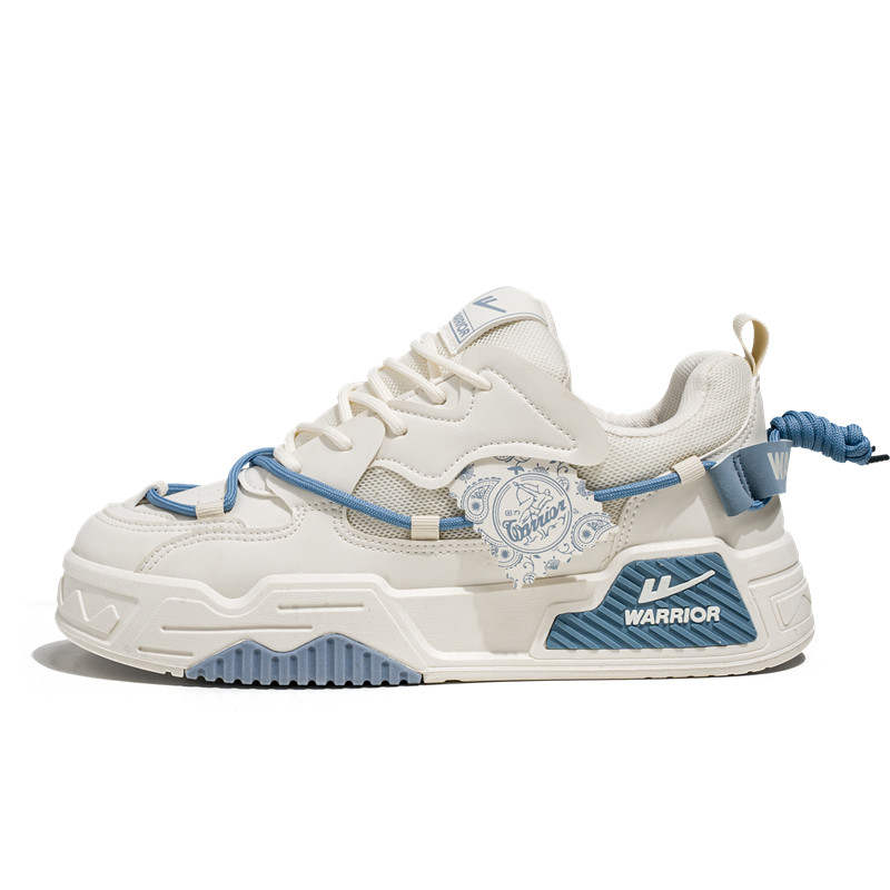 Warrior Couple Puffy Shoes Cushioning Height Increasing Abrasion Resistant Lightweight Slip Resistant