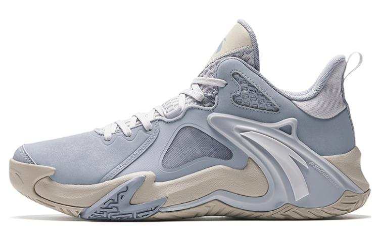 Anta Airspace 4 Fabric Slip Resistant Abrasion Resistant Low top Basketball Shoes Men's Blue