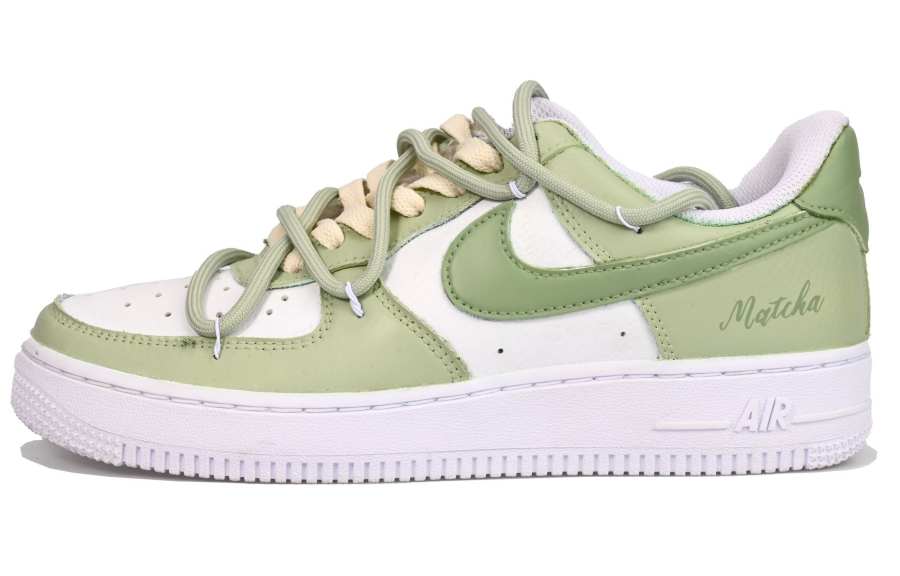 Nike Nike Air Force 1 Low top Skateboard Shoes Women's White Green