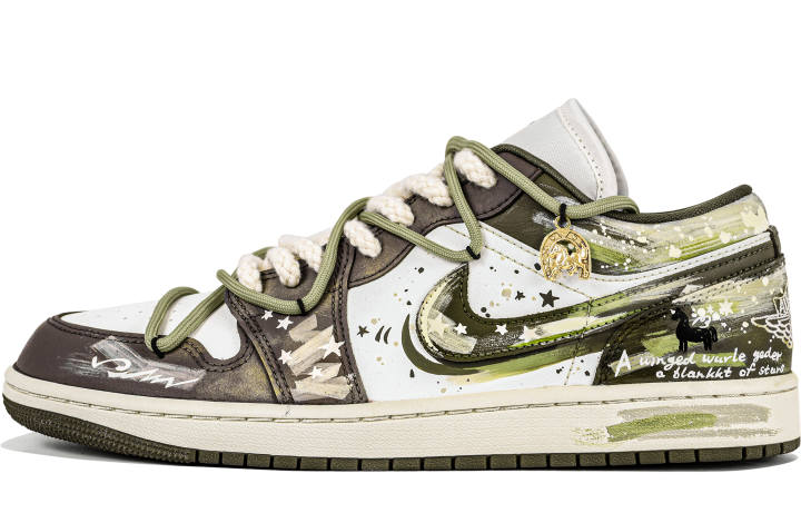 Jordan Jordan Air Jordan 1 Ultra Light Shadow, Chinese Style, Distressed Hand Drawn, Comfortable Versatile Abrasion Resistant