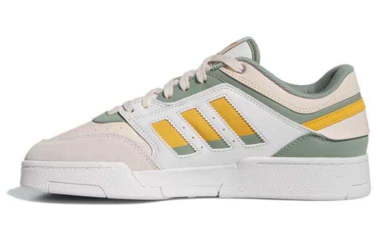 Adidas Originals Drop Step Low Shoes 'Crystal White Yellow Silver Green'