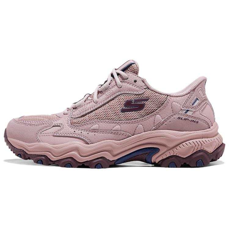 Skechers Cushioning Slip Resistant Abrasion Resistant Grip Low top Hiking Shoes Women's Pink