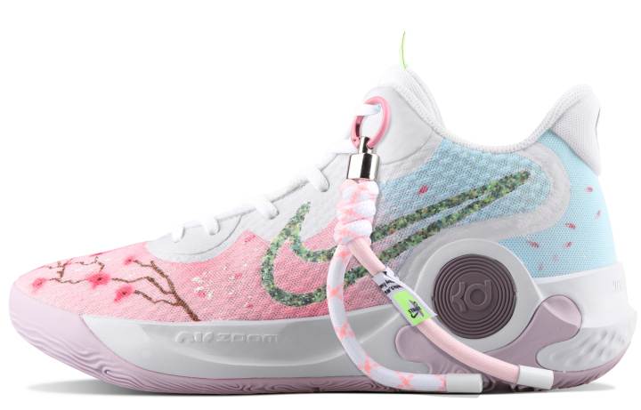 Nike Nike KD Trey 5 IX Mid top Vintage Basketball Shoes Pink Blue