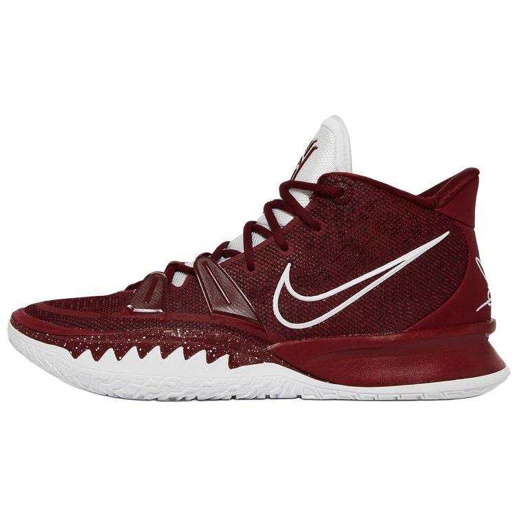 Nike Nike Kyrie 7 Slip Resistant Abrasion Resistant Mid top Basketball Shoes Men's Red