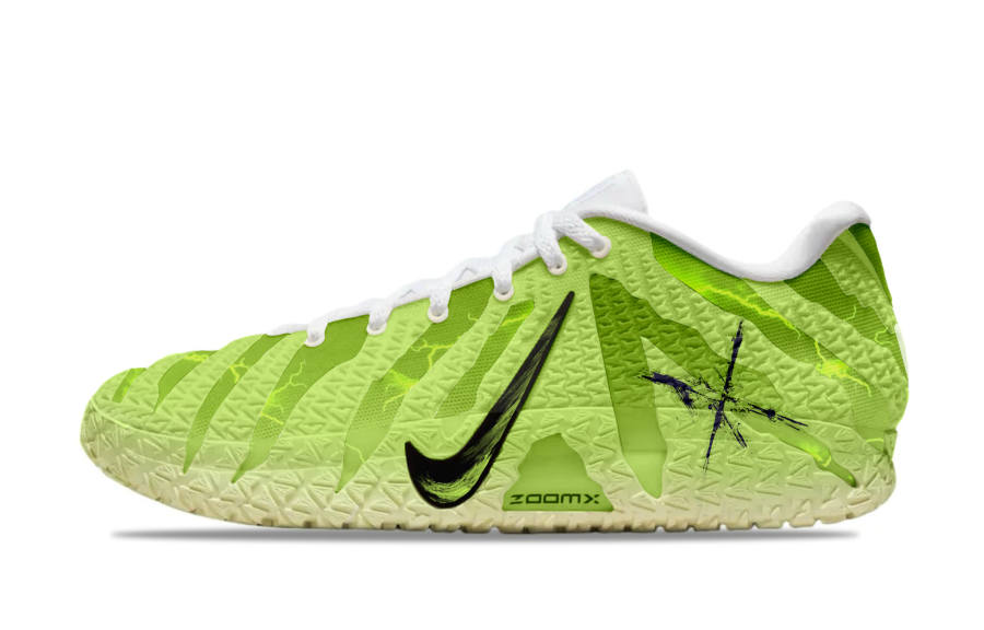 Nike Nike Ja Morant 3 Green Flame Piercing The Sky Cushioning Slip Resistant Abrasion Resistant