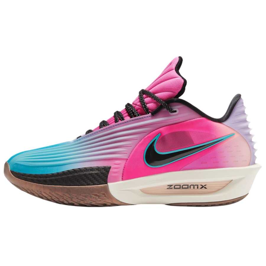 Nike Nike G.T. Cut 3 Slip Resistant Abrasion Resistant Low top Basketball Shoes Unisex Pink Blue Overseas Version