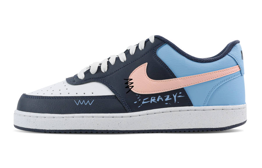Nike Nike Court Vision Maris Sal Peach Low top Training Shoes Men's Blue Pink