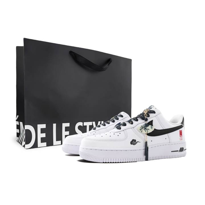 Nike Nike Air Force 1 Abrasion Resistant, Lightweight, And Breathable Low top Skateboard Shoes Men's White