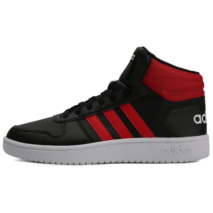 Adidas Adidas Hoops 2.0 Comfortable Abrasion Resistant High top Basketball Shoes Men's Black