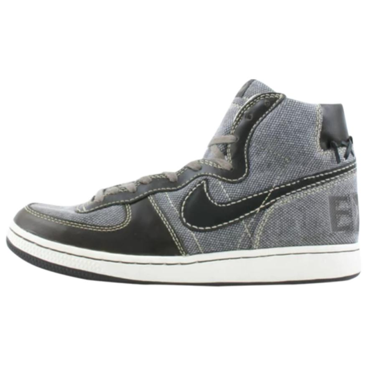 Nike Nike Terminator Slip Resistant Abrasion Resistant High top Basketball Shoes Unisex Gray Black