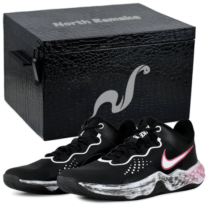 Nike Nike Fly By Mid 3 Hongyi Knight Abrasion Resistant Mid top Basketball Shoes Men's Black White