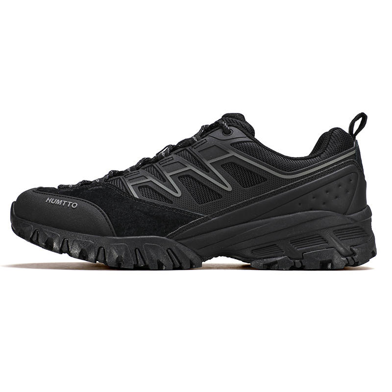 HUMTTO Cushioning Slip Resistant Balance Cushioning Slip Resistant Balance Low top Mountaineering Shoes Men's Black