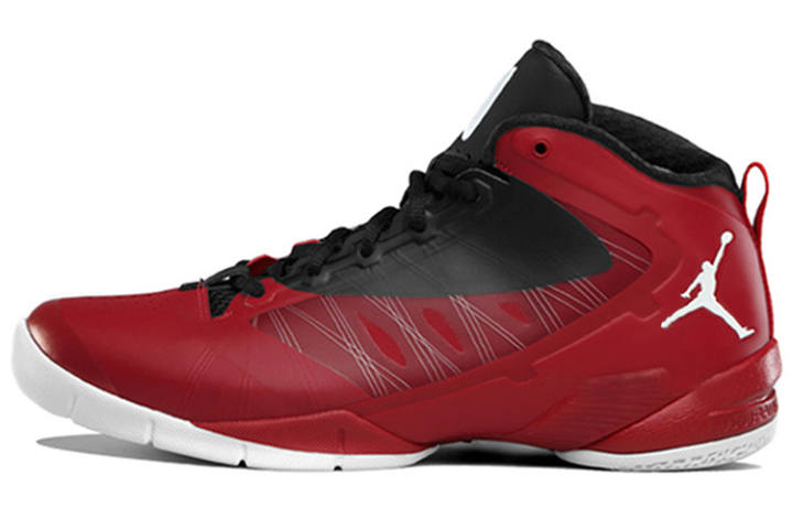 Jordan Jordan Fly Wade 2 Cushioning Slip Resistant Abrasion Resistant Coverage Mid top Basketball Shoes Men's Red Black