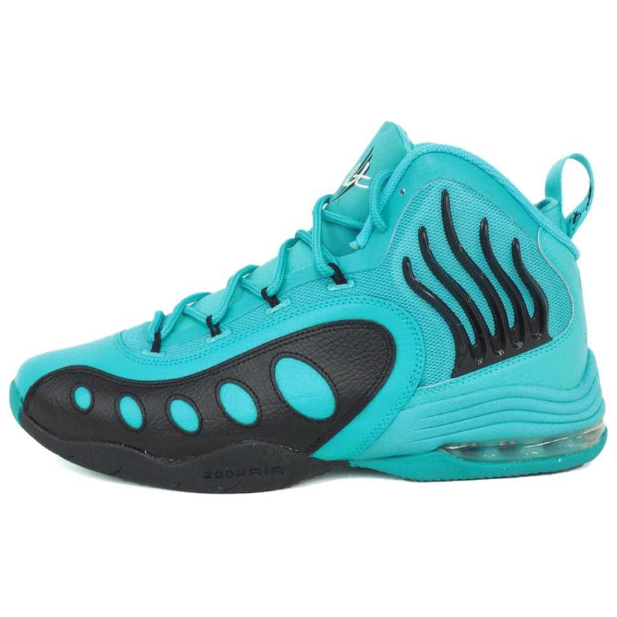 Nike Nike Sonic Flight Leather Slip Resistant Abrasion Resistant High top Basketball Shoes Unisex Cyan
