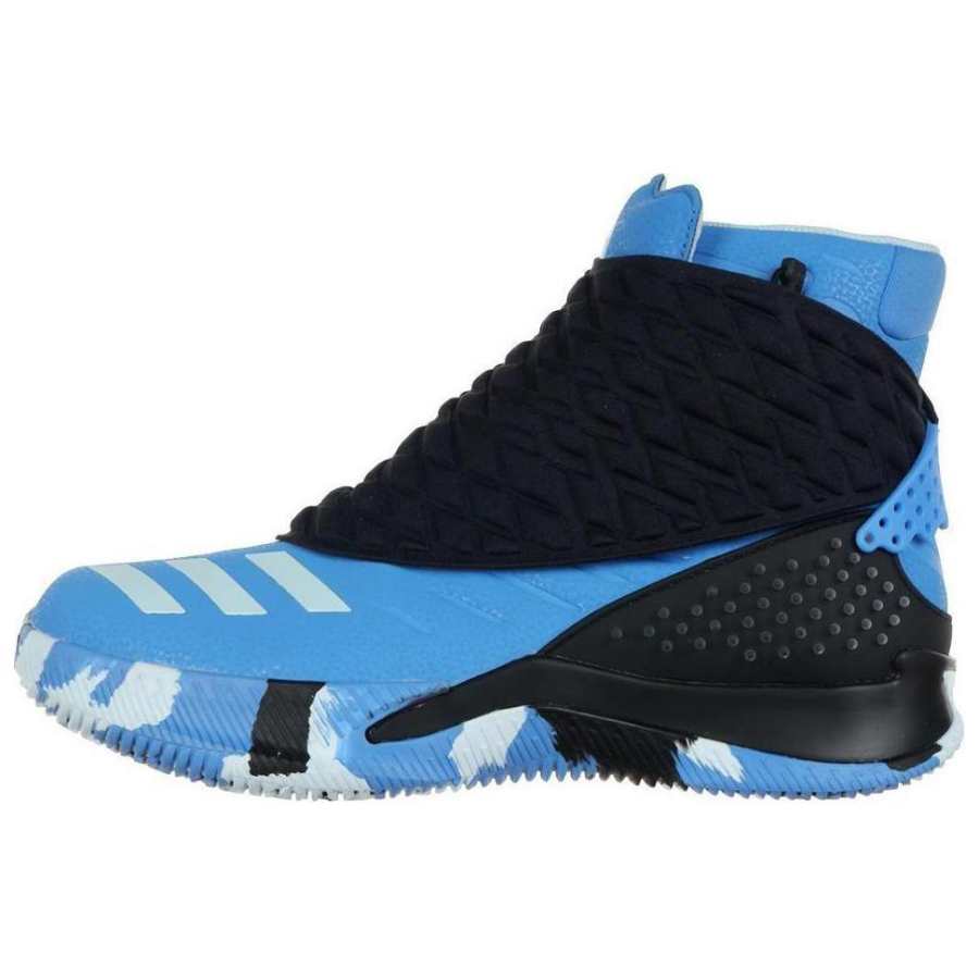 Adidas Adidas Ball 365 X Comfortable Cushioning Abrasion Resistant High top Vintage Basketball Shoes Men's Blue Black