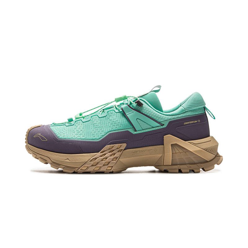Li-Ning Li Ning Outdoor CF Tracing, Xingchuan Pro Cushioning Slip Resistant Abrasion Resistant Low top Hiking Shoes Unisex