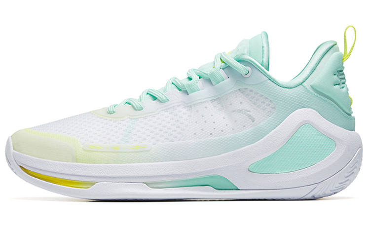 Anta Alien 3 SE Abrasion Resistant Low top Performance Basketball Shoes Men's White Green Yellow