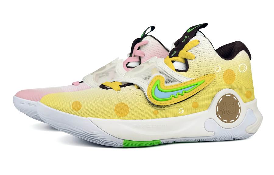 Nike Nike KD Trey 5 X Steam Rose, Small Sponge Abrasion Resistant Low top Basketball Shoes Men's Yellow Pink