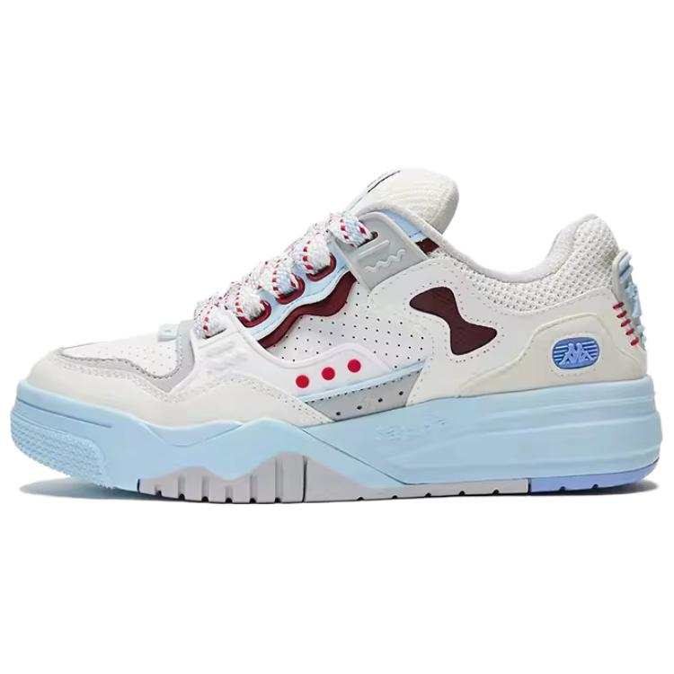 Kappa Slip Resistant Abrasion Resistant Slip Resistant Abrasion Resistant Low top Skateboard Shoes Women's White Blue