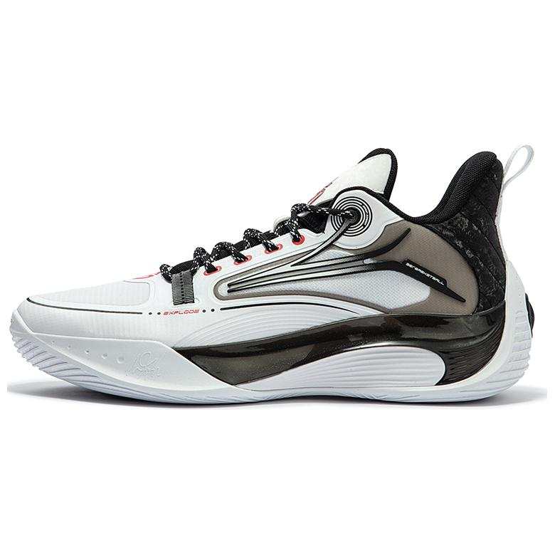 361° AG Sparkling 2.0 Comfortable Slip Resistant Abrasion Resistant Basketball Shoes Men's White Black