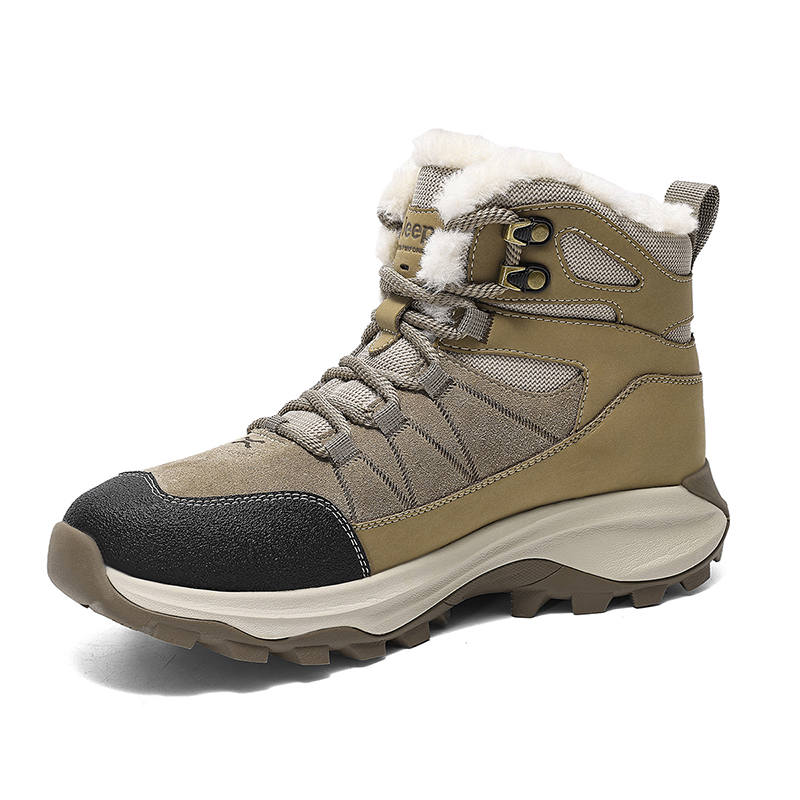 Jeep Cow Split Leather High top Hiking Shoes Men's