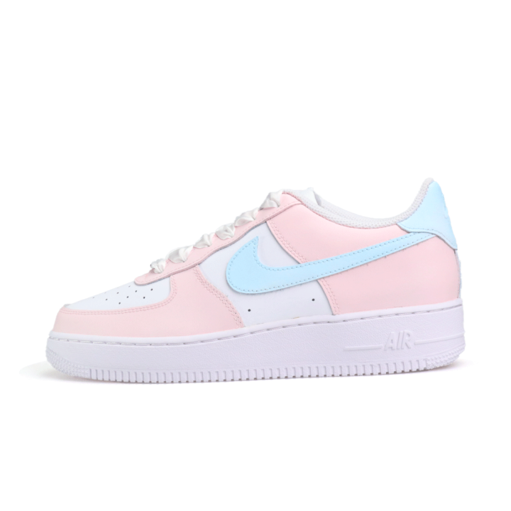 Nike Nike Air Force 1 Air Force 1, Blue Cat Artistry Abrasion Resistant Abrasion Resistant Low top Skateboard Shoes Unisex
