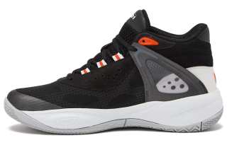 AND1 Revel Mid Cushioning Slip Resistant Low top Basketball Shoes Men's Black White