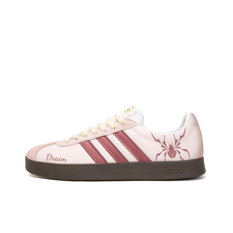 Adidas Neo VL Court 2.0 Slip Resistant Abrasion Resistant Low top Skateboard Shoes Unisex Pink