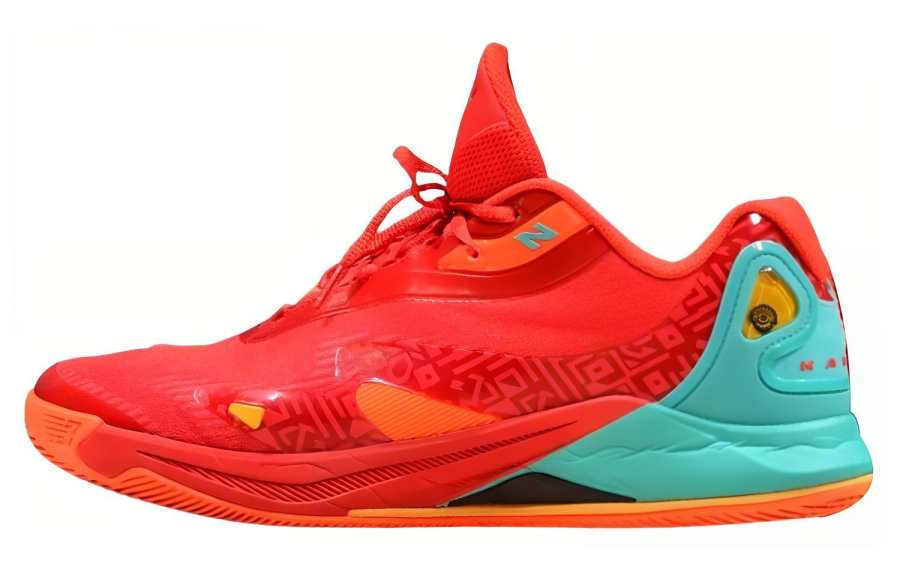 New Balance New Balance Kawhi 4 PE Abrasion Resistant Low top Basketball Shoes Men's Red Orange Blue