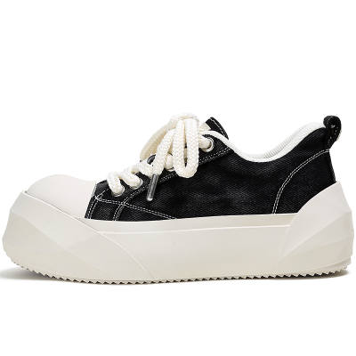 ADCDAVINCI Height Increasing Slip Resistant Height Increasing Slip Resistant Low top Canvas Shoes Unisex Black
