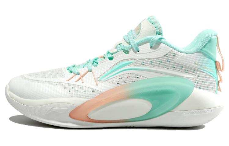 Li-Ning Li Ning Comfortable Cushioning, Wear Resistant Mid top Basketball Shoes Men's Green