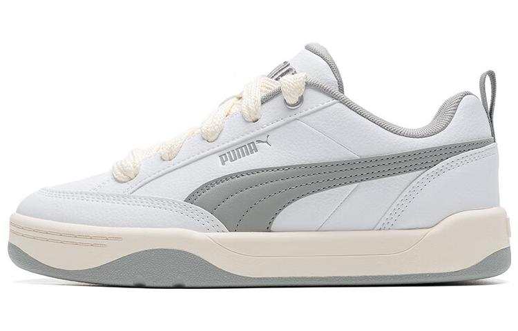 PUMA Park Lifestyle Low top Skateboard Shoes Unisex White Gray