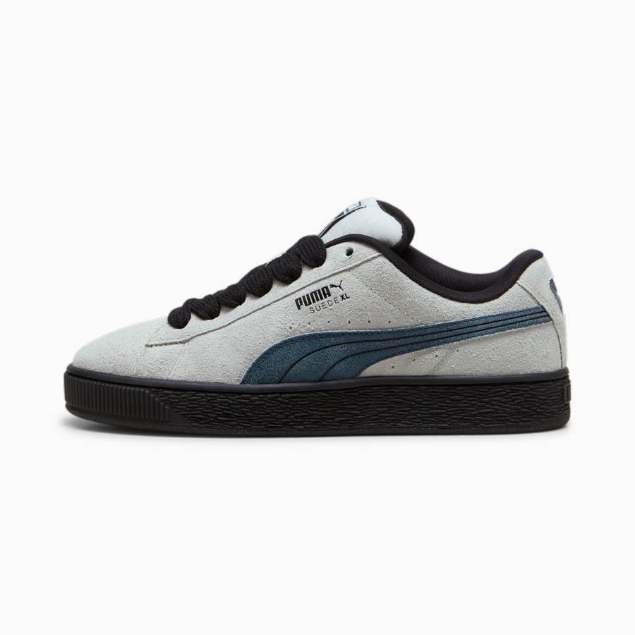 PUMA Suede XL Abrasion Resistant Abrasion Resistant Low top Skateboard Shoes Unisex Gray Black