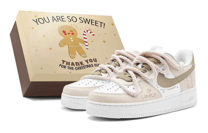 Nike Nike Air Force 1 Heart Bear, Maillard Style Slip Resistant Abrasion Resistant Slip Resistant Abrasion Resistant Low top