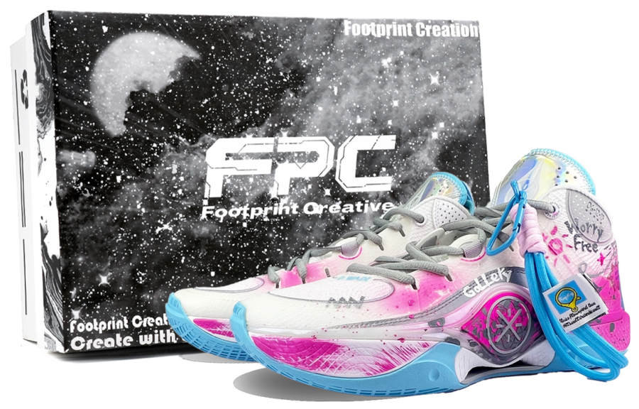 Li-Ning Li Ning Wade Shadow 5 Cushioning Breathable Rebound Mid top Basketball Shoes Men's Magenta