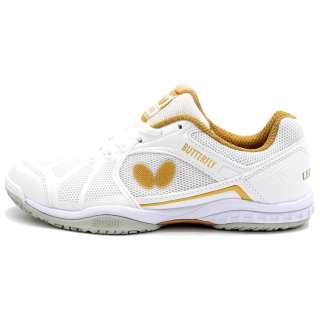 Butterfly LEZOLINE 12 Slip Resistant Abrasion Resistant Low top Table Tennis Shoes Unisex White