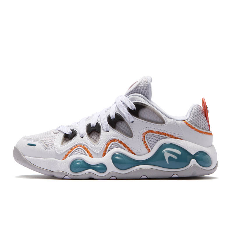 FILA FUSION VERTICAL Crack Shoes Low top Vintage Basketball Shoes Men's White Gray