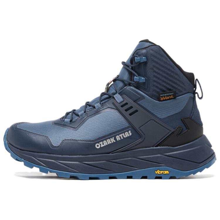 OZARK GEAR Slip Resistant Abrasion Resistant Slip Resistant Abrasion Resistant High top Hiking Shoes Men's Blue Gray