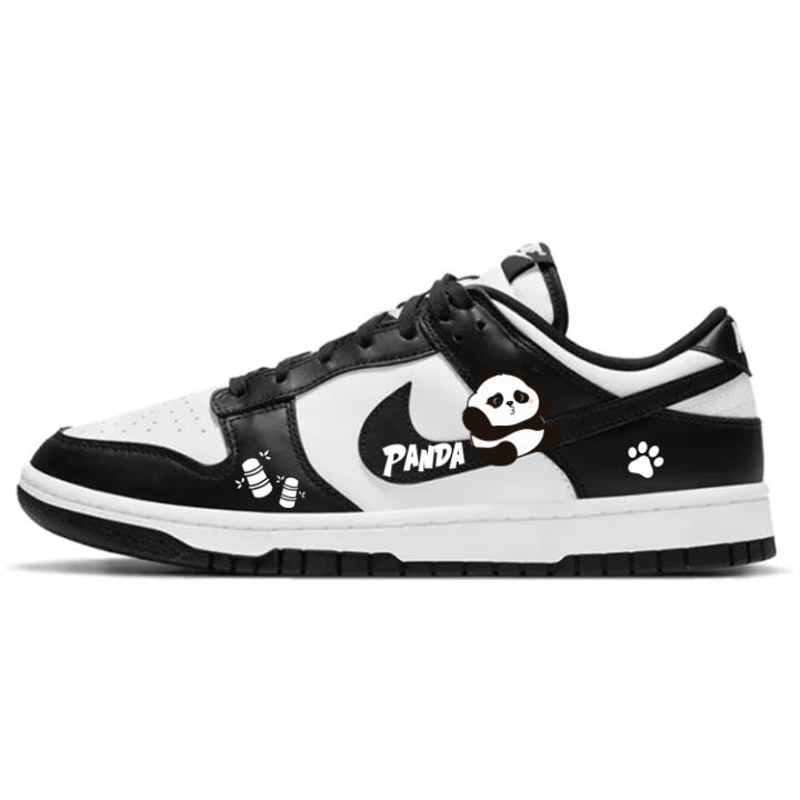 Nike Nike Dunk Slip Resistant, Abrasion Resistant, Lightweight Low top Skateboard Shoes Unisex Black White